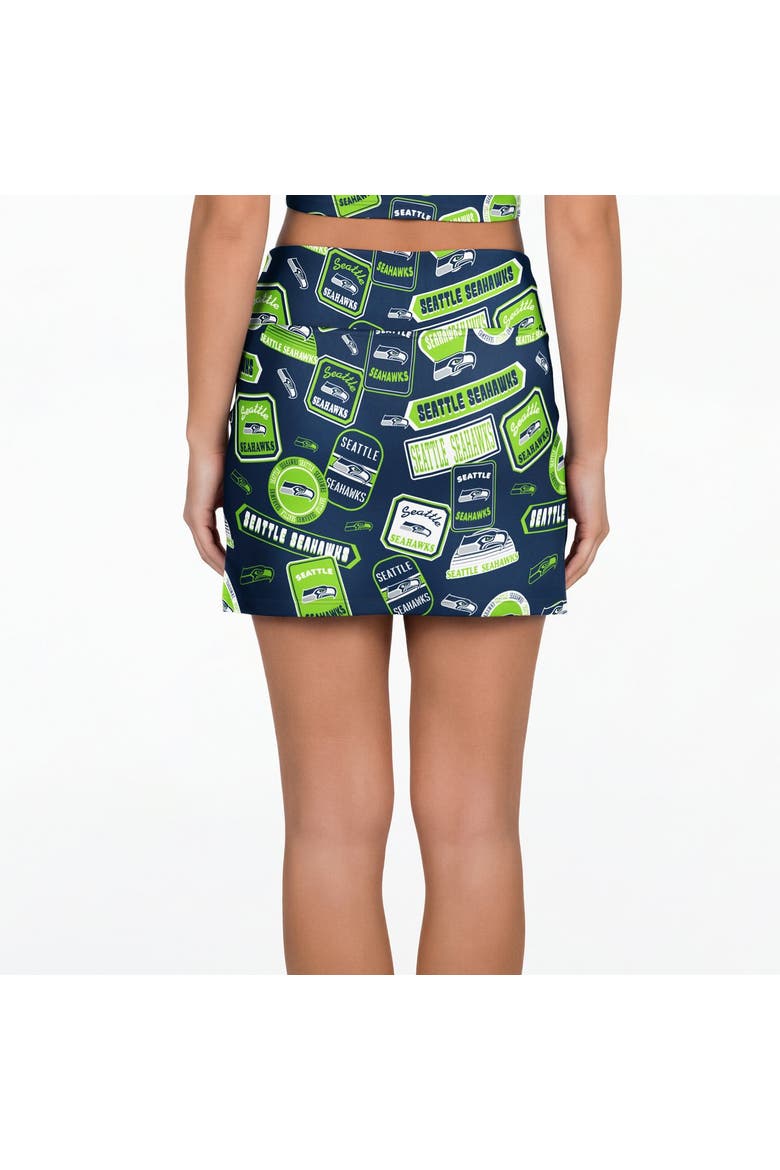 Women's Concepts Sport College Navy Seattle Seahawks Grady Sleep Skort, Alternate, color, College Navy