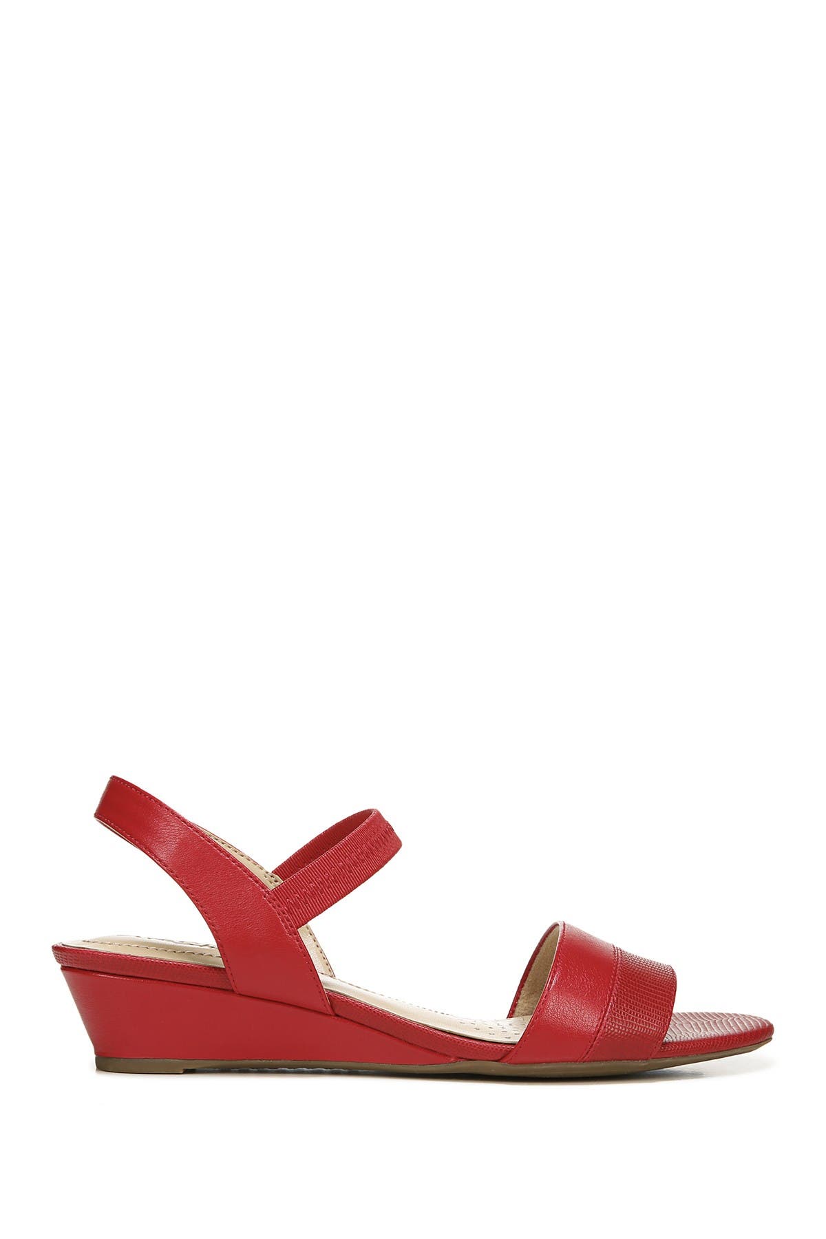 LifeStride Yuma Wedge Sandal, Alternate, color, Fire Red