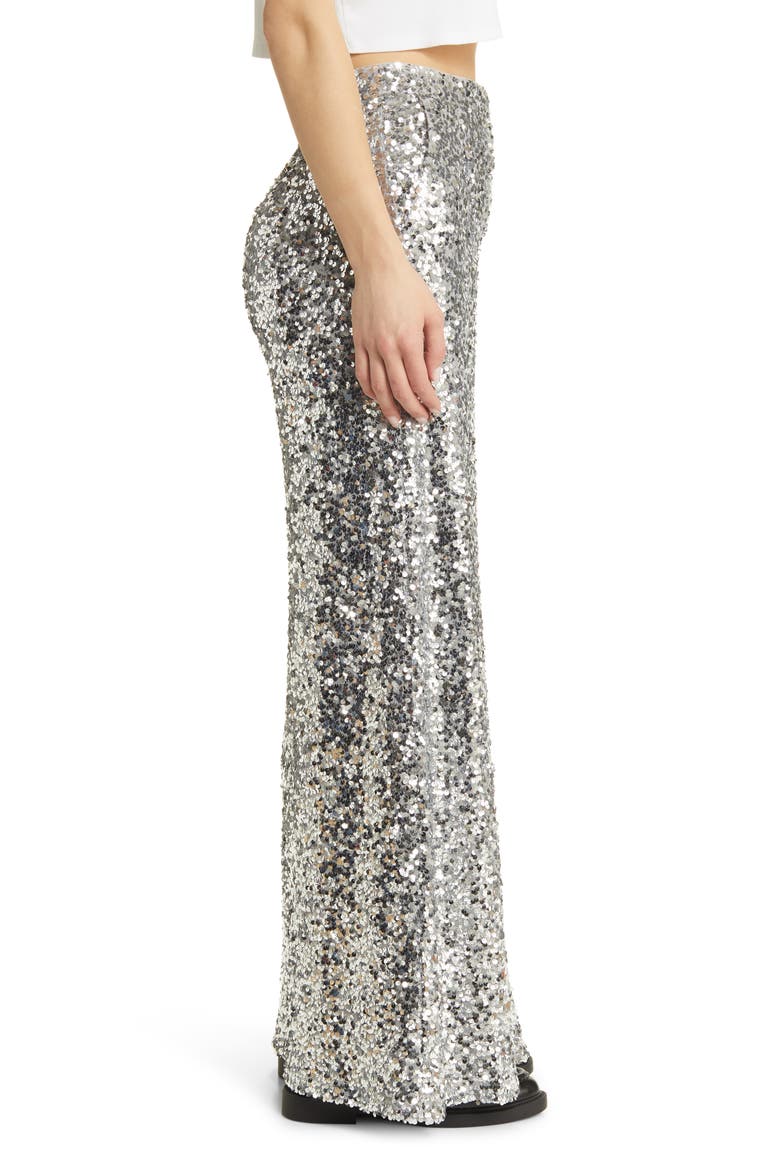 Disco Fever Sequin Wide Leg Pants, Alternate, color, DISCO FEVER