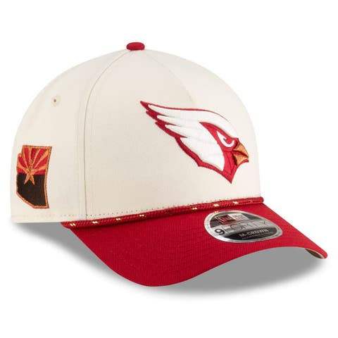 Men's New Era  Natural/Cardinal Arizona Cardinals 2025 Rivalries Collection Sideline A-Frame 9FORTY Adjustable Hat