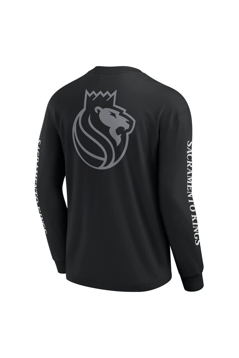 Men's Fanatics Black Sacramento Kings Elements Strive Long Sleeve T-Shirt, Alternate, color, Black