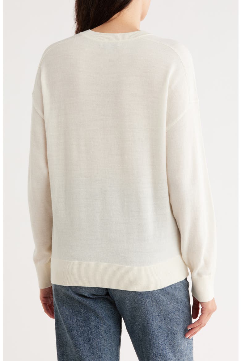 Hayes Crewneck Merino Wool Sweater, Alternate, color, LIGHTHOUSE