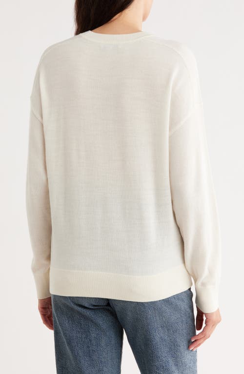 Madewell Hayes Crewneck Merino Wool Sweater In Neutral