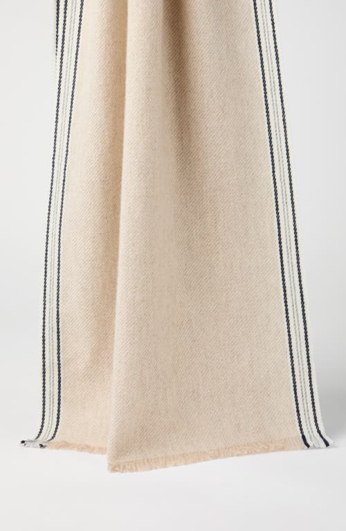 Brunello Cucinelli Cashmere Scarf In Brown