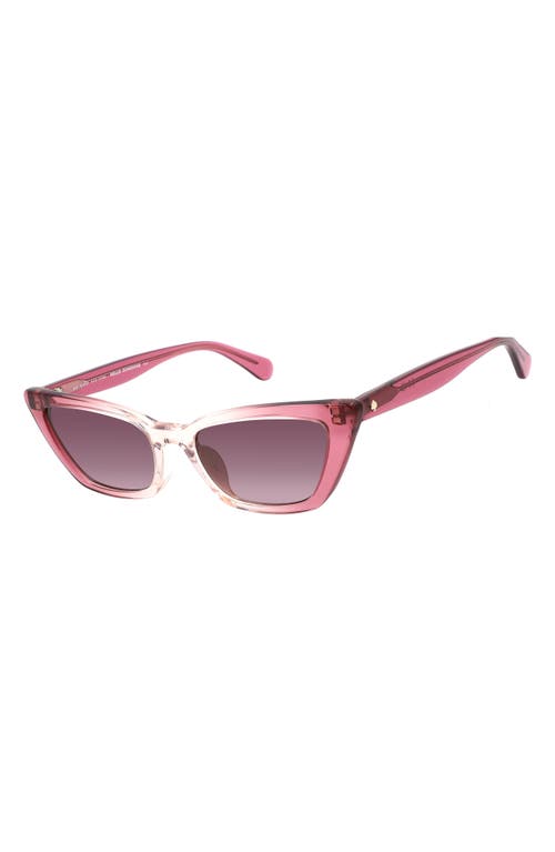 Kate Spade New York Genell 52mm Gradient Cat Eye Sunglasses In Pink/pink Ds