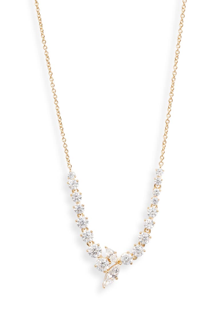 Leah Frontal Necklace, Main, color, GOLD