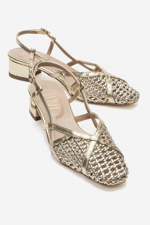 Lenvor Woven Slingback Pump