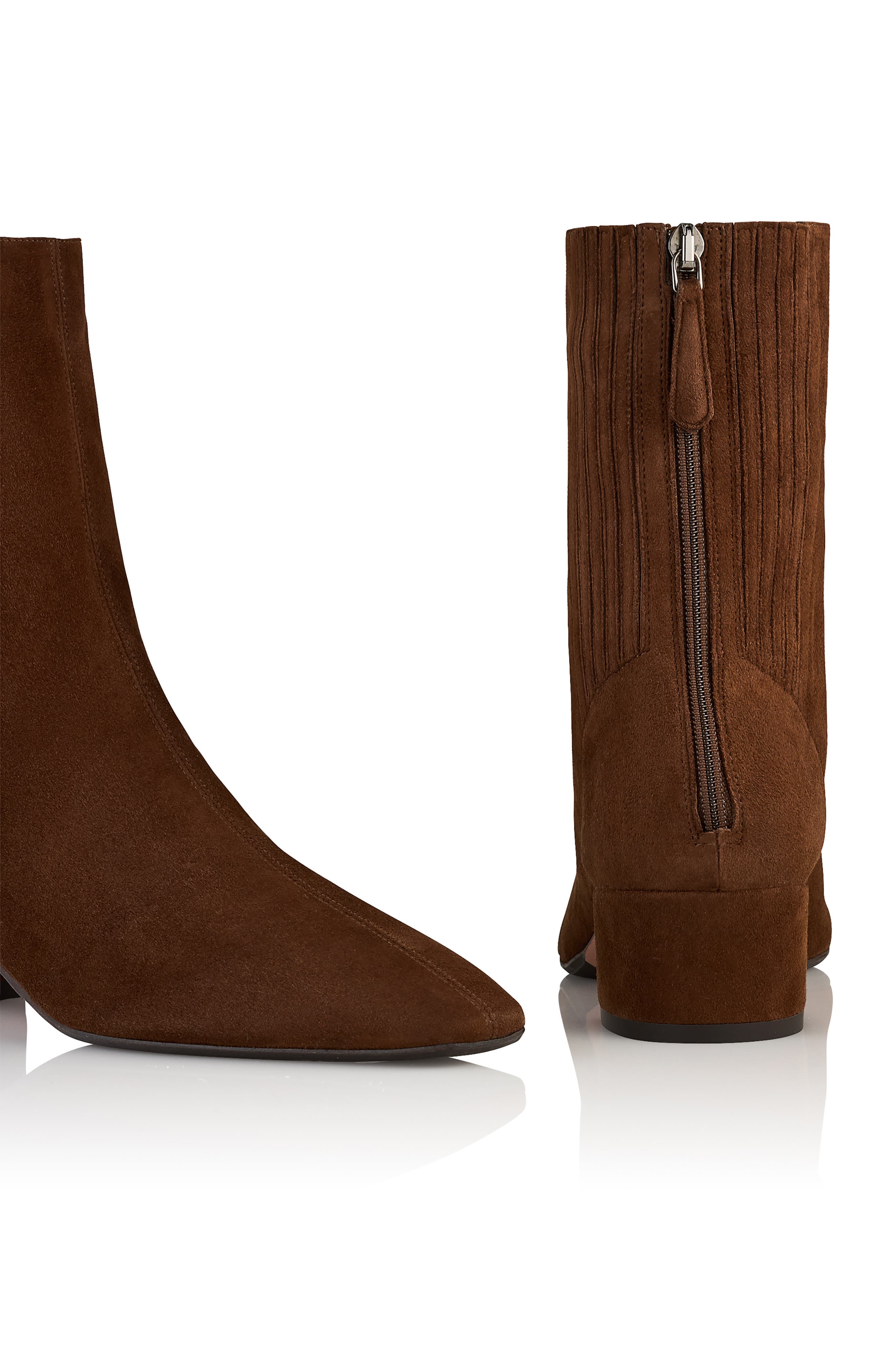 Aquazzura Saint Honor Bootie, Alternate, color, Espresso