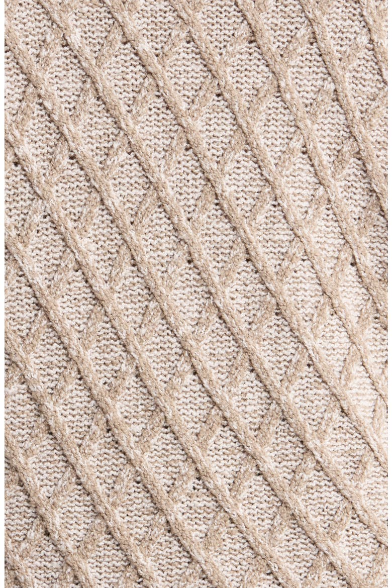 Turtleneck Organic Cotton Blend Sweater, Alternate, color, TWINE