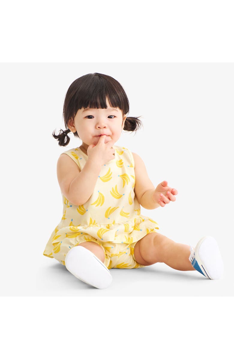 Primary Baby Tank And Shorts Set, Alternate, color, Light Banana Bananas