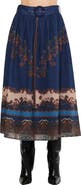 CIEBON Jaxine Belted Midi Skirt