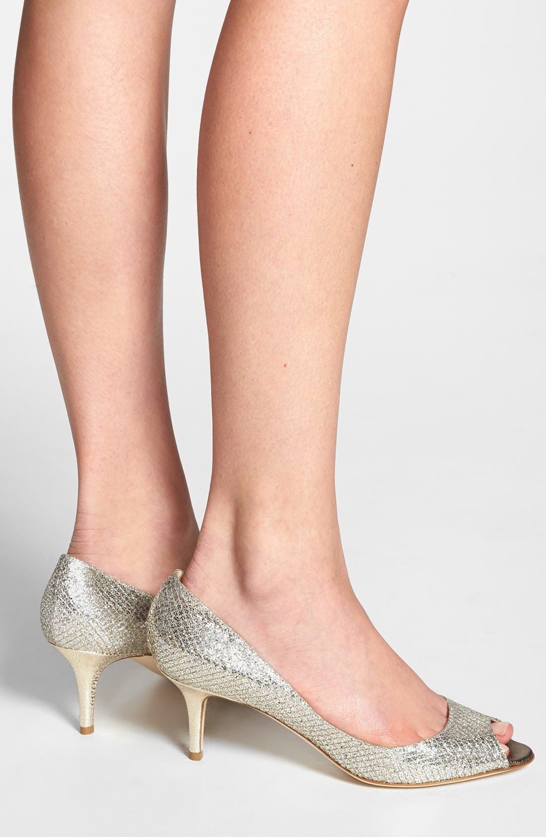 'Isabel' Pump, Alternate, color, CHAMPAGNE GLITTER FABRIC