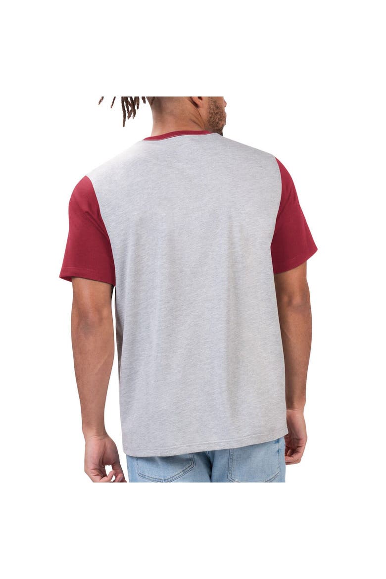 Men's G-III Sports by Carl Banks Gray Arizona Cardinals Black Label T-Shirt, Alternate, color, Heather Gray