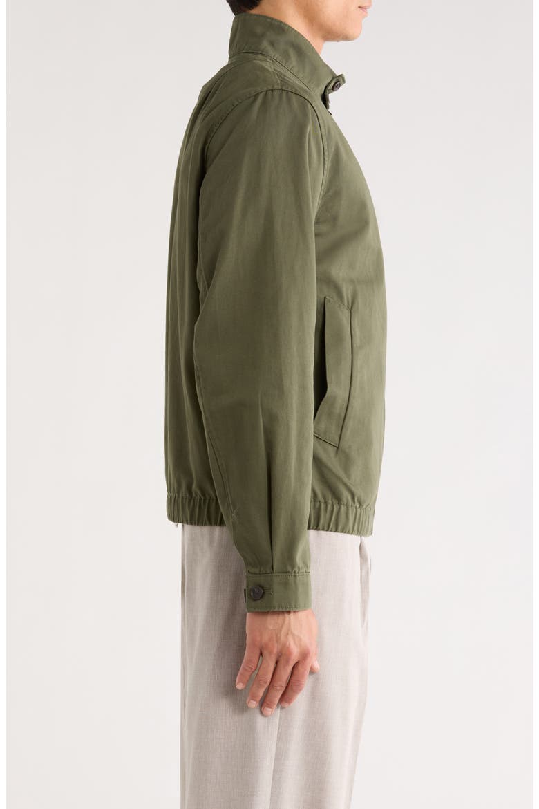 Cotton & Linen Bomber Jacket, Alternate, color, COULTER GREEN