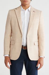 Tahari Slim Fit Sharkskin Blazer