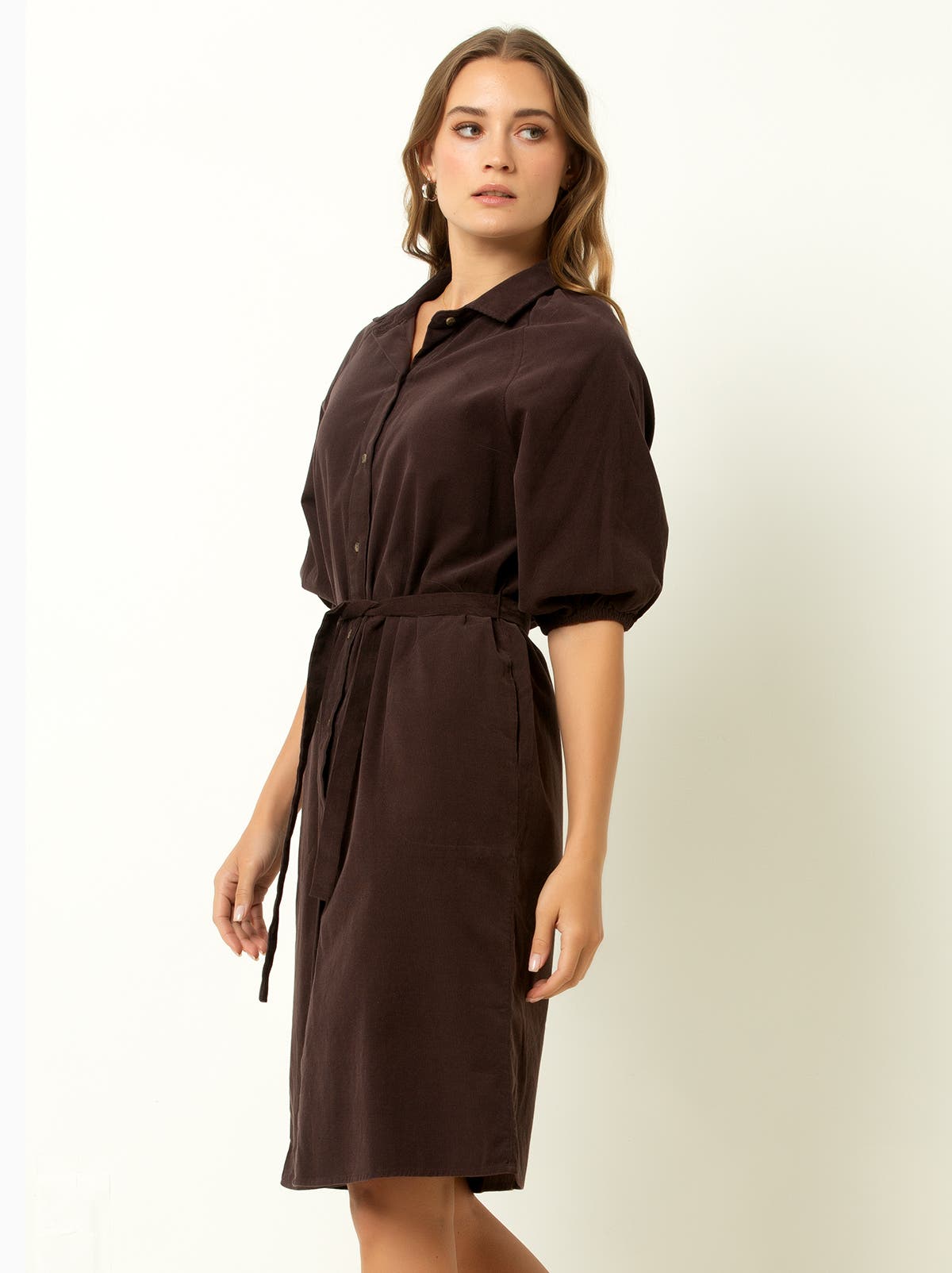 Corduroy Midi Shirtdress - image 2