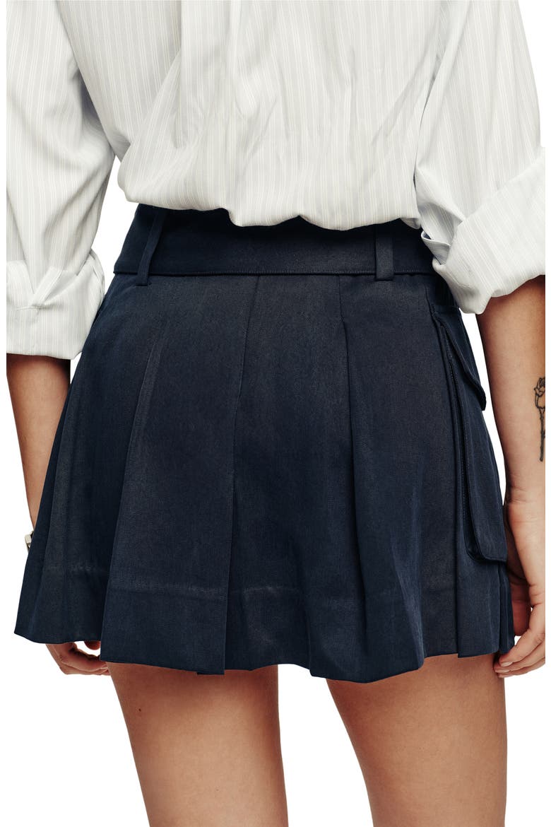 Brinley Belted Pleated Cargo Skirt, Alternate, color, MIDNIGHT