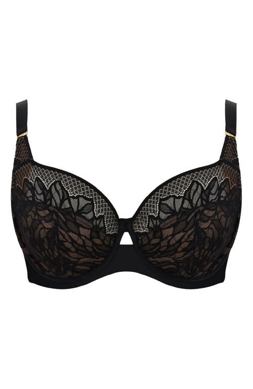 Panache Sophia Underwire Lace Bra In Black