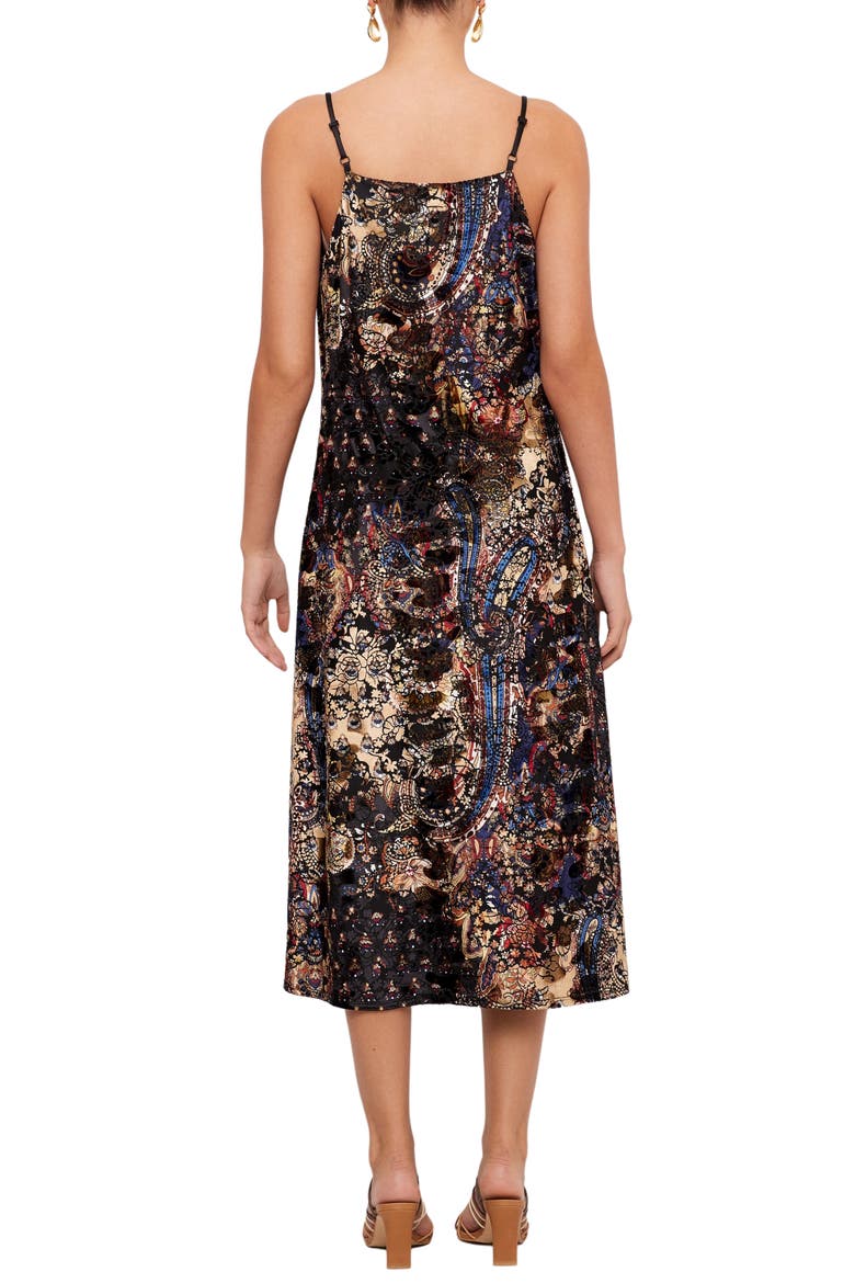 Krissa Drape Front Midi Dress, Alternate, color, PRINT