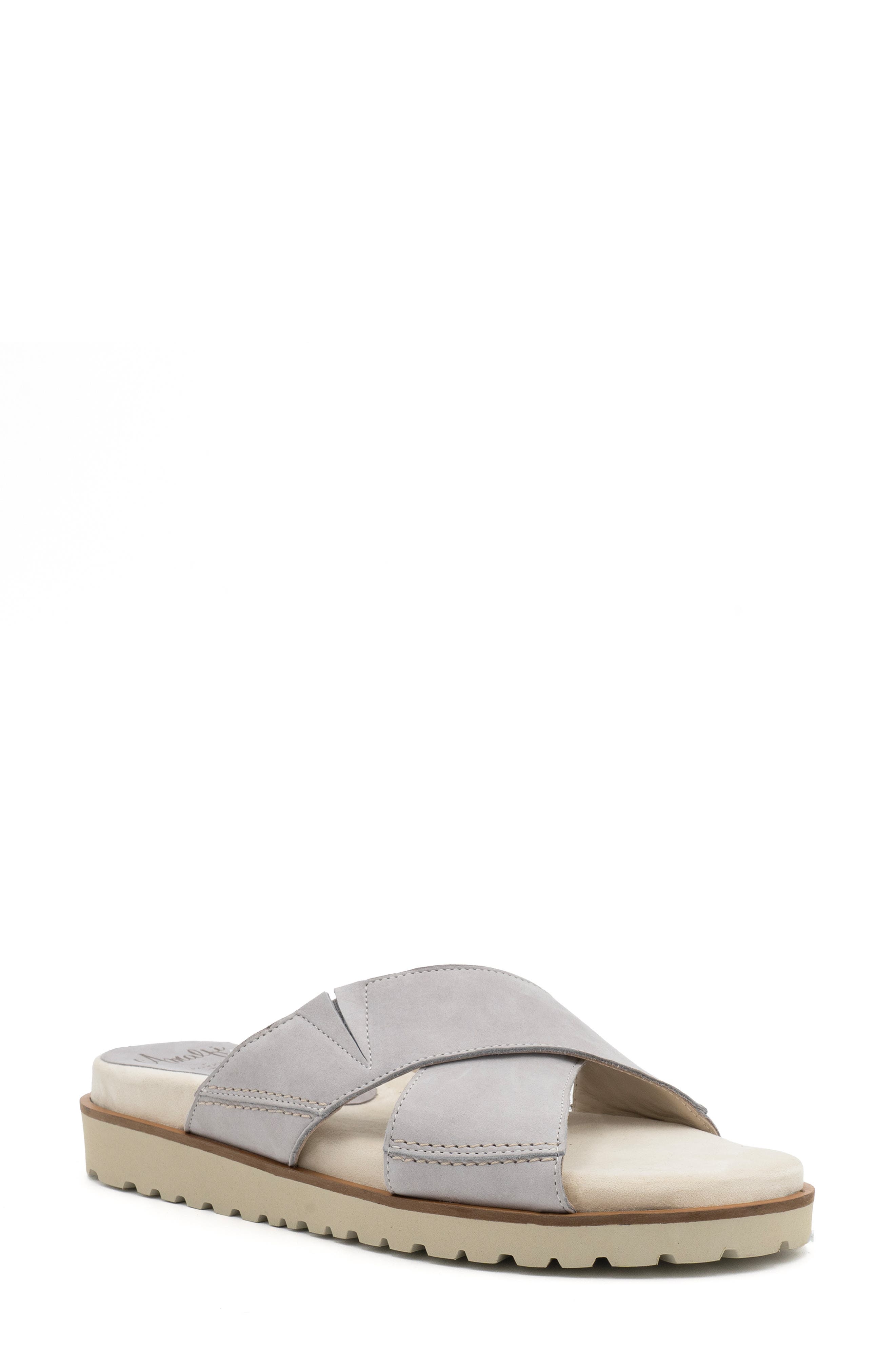 Barolo Platform Slide Sandal, Main, color, FOG TIFFANY