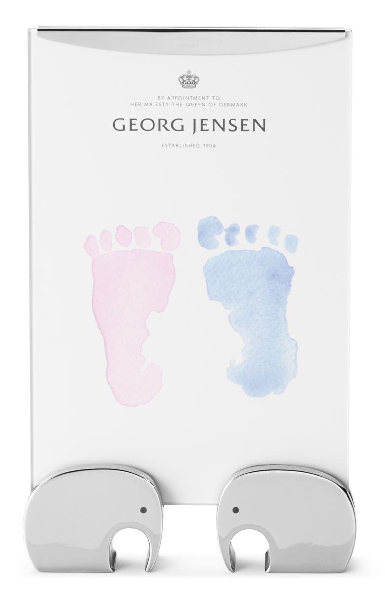 Georg Jensen Elephant Picture Frame, Main, color, Silver