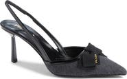 Prada Cashmere Bow Slingback Pump