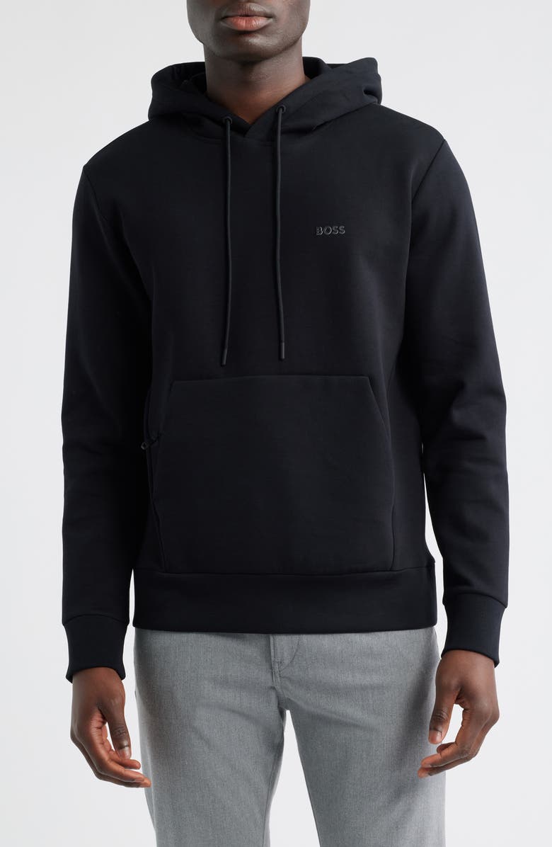 BOSS Soody Hoodie, Main, color, Black
