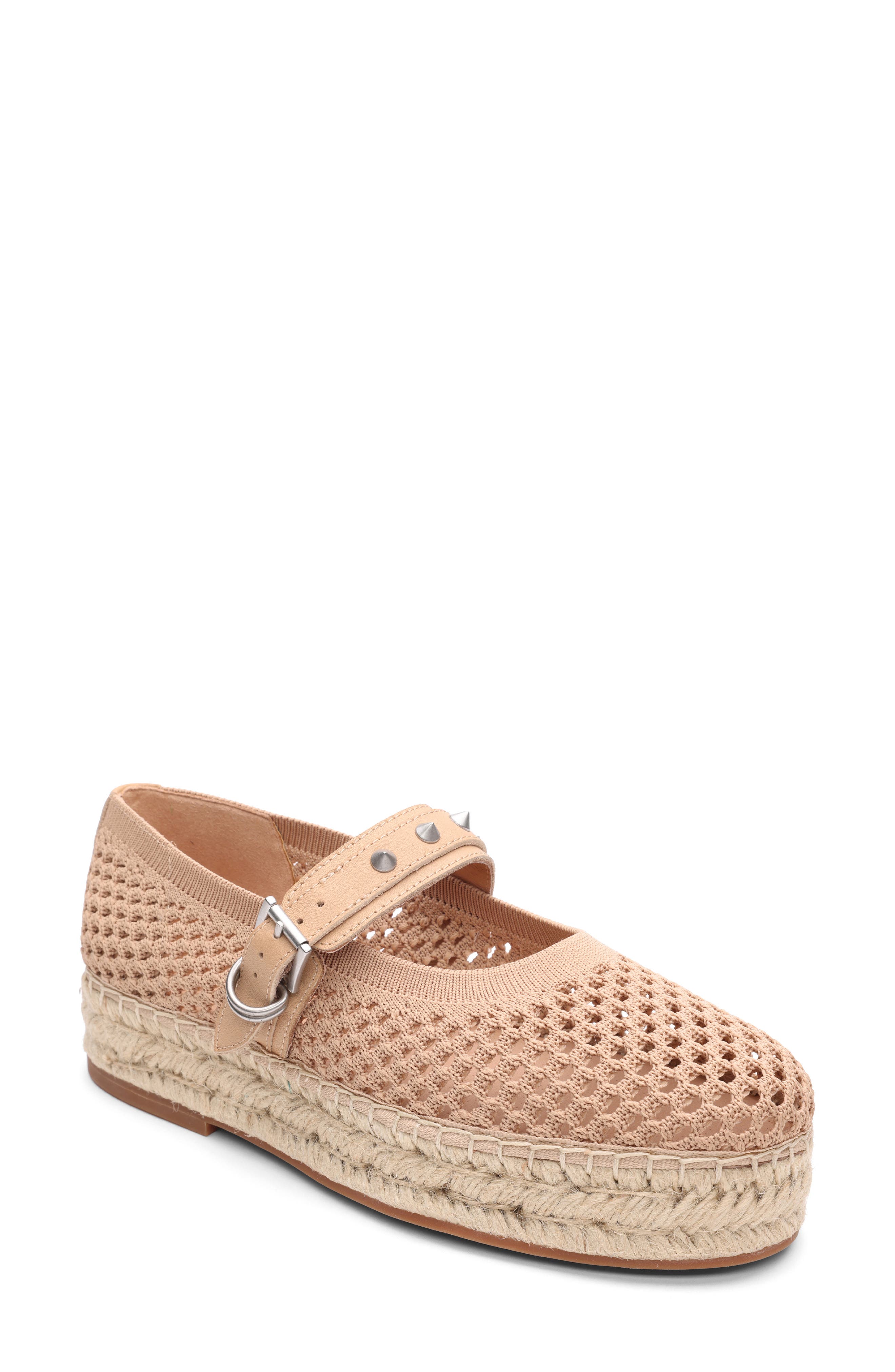 Ash Estella Espadrille Flat, Main, color, Sand