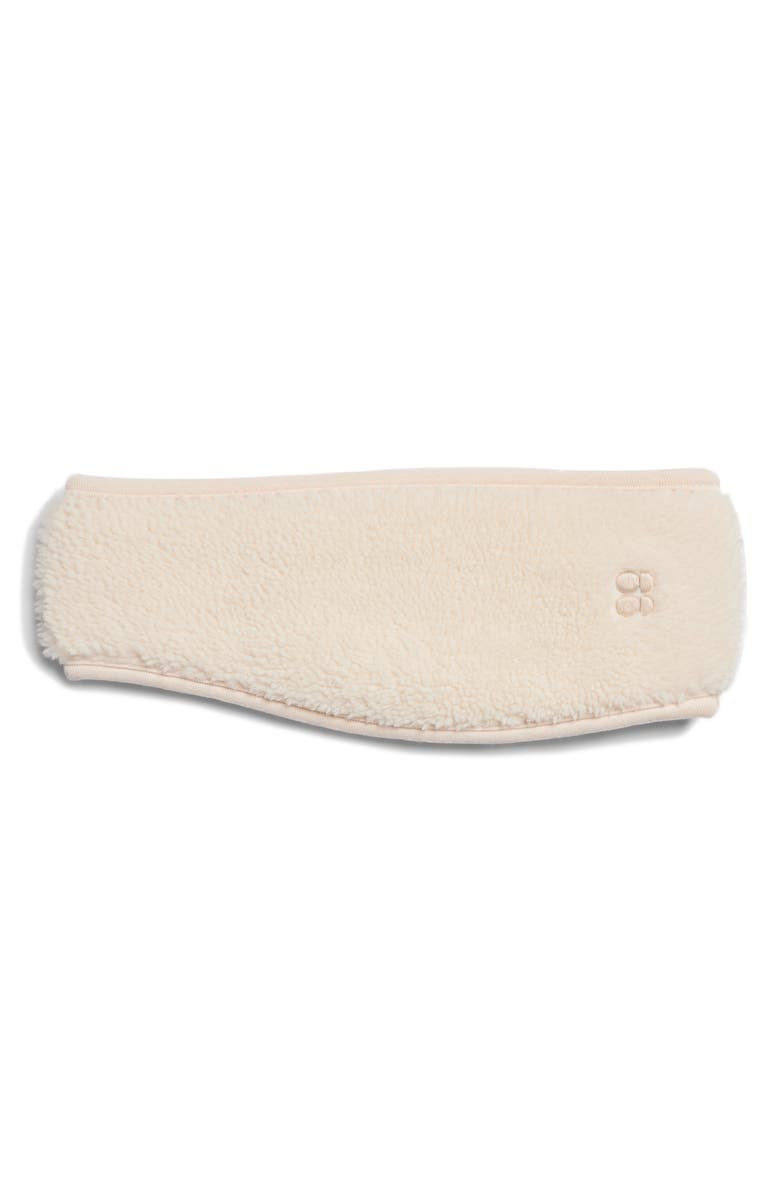 Sweaty Betty High Pile Fleece Reversible Ear Warmer Headband, Main, color, 