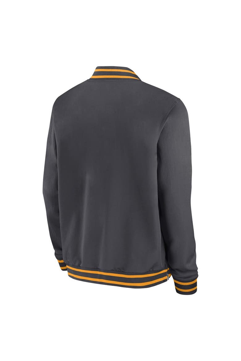 Men's Nike Anthracite Army Black Knights West Point Classic Collection Full-Zip Bomber Jacket, Alternate, color, Anthracite