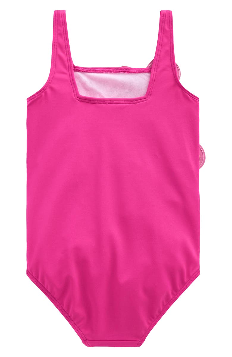 Mini Boden Kids' Appliqué One-Piece Swimsuit, Alternate, color, Peacock Applique