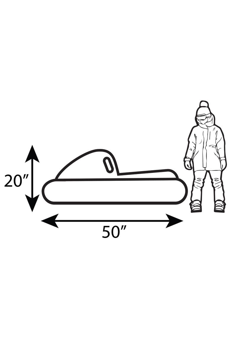 Coconut Outdoor Quad Racing Snowmobile Sled, 50X20 Inches, 8+, Alternate, color, Multicolored