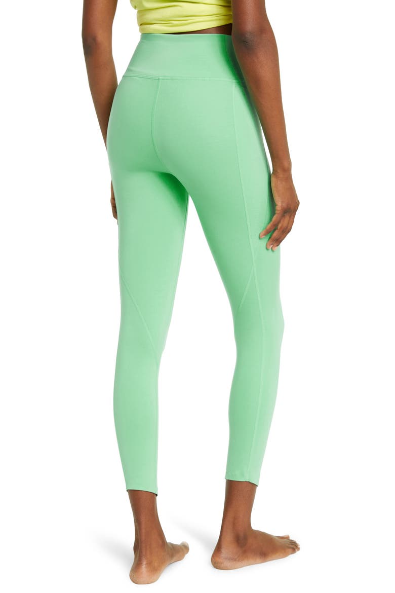High Waist Studio Lite Pocket 7/8 Leggings, Alternate, color, GREEN KATYDID