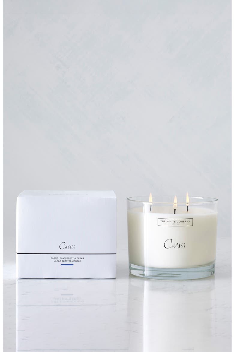 Large Scented Candle, Main, color, CASSIS