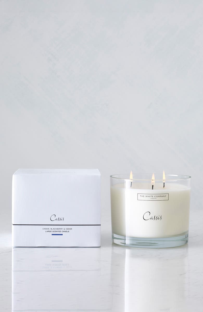 The White Company Large Scented Candle, Main, color, 