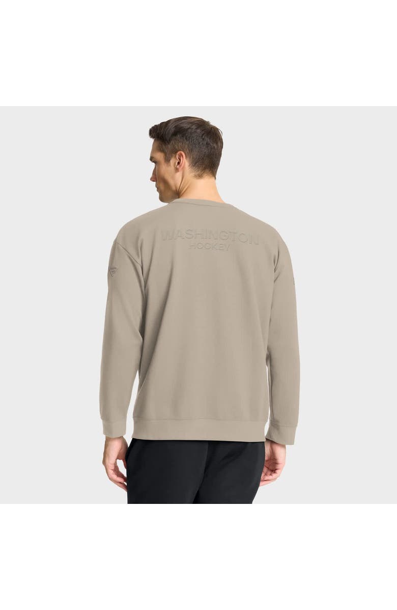 FANATICS Men
s Fanatics Tan Washington Capitals Authentic Pro Road Tri-Blend Sweatshirt, Alternate, color, Tan