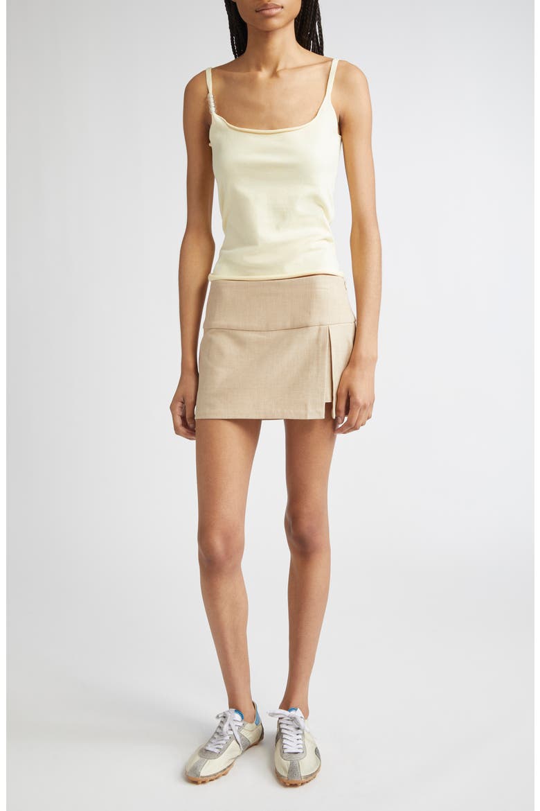 Evident Recycled Cotton Blend Skort, Alternate, color, ECRU