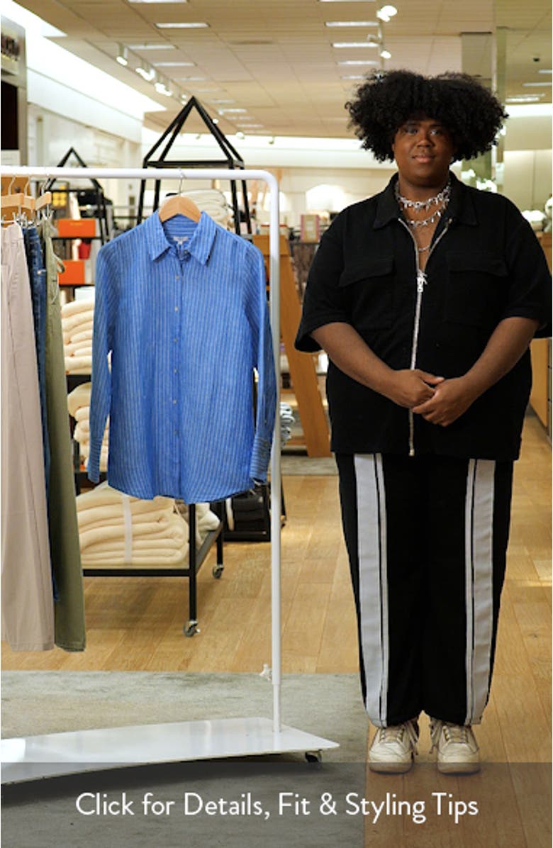 Knox Linen Blend Button-Up Shirt, sales video thumbnail