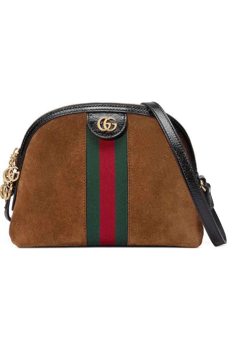Gucci Small Suede Shoulder Bag, Main, color,