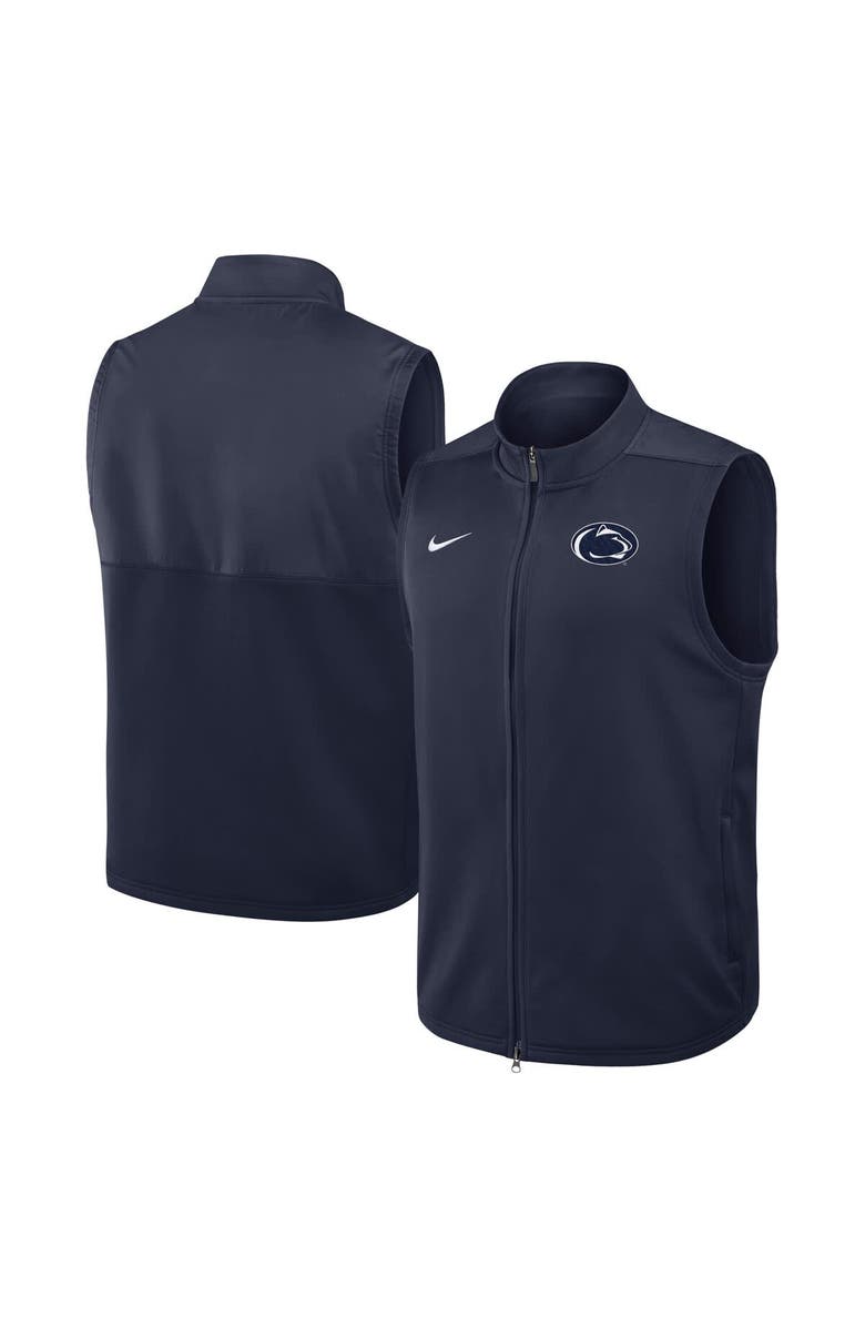 Nike Men's Nike Navy Penn State Nittany Lions Primetime Victory Performance Full-Zip Vest, Main, color, Navy