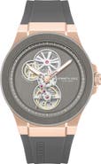 Kenneth Cole New York The Grove Silicone Strap Watch, 43mm