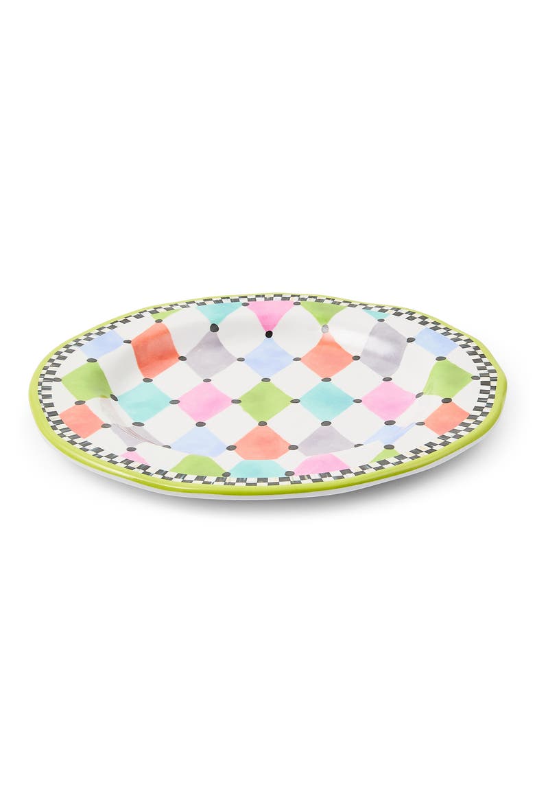 Palm Springs Set of 4 Melamine Salad Plates, Alternate, color, WHITE MULTI