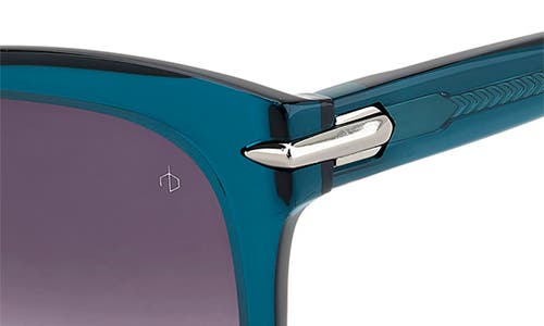 Rag & Bone 55mm Rectangular Sunglasses In Green