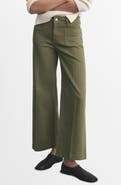 MANGO Jessie Patch Pocket Wide Leg Jeans