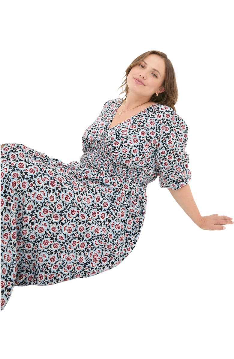 FatFace Women's Plus Size Rene Wild Floral Midi Dress, Alternate, color, 