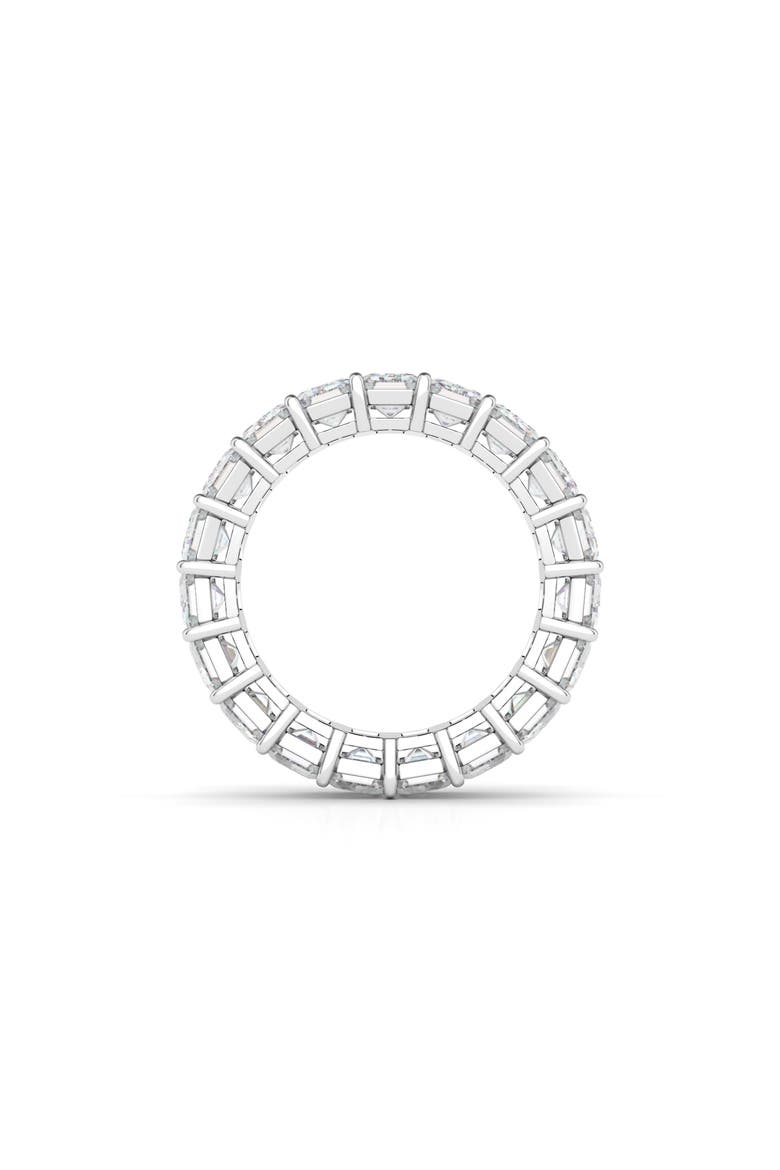 Emerald Cut Lab Created Diamond 18K Gold Eternity Band, Alternate, color, WHITE GOLD
