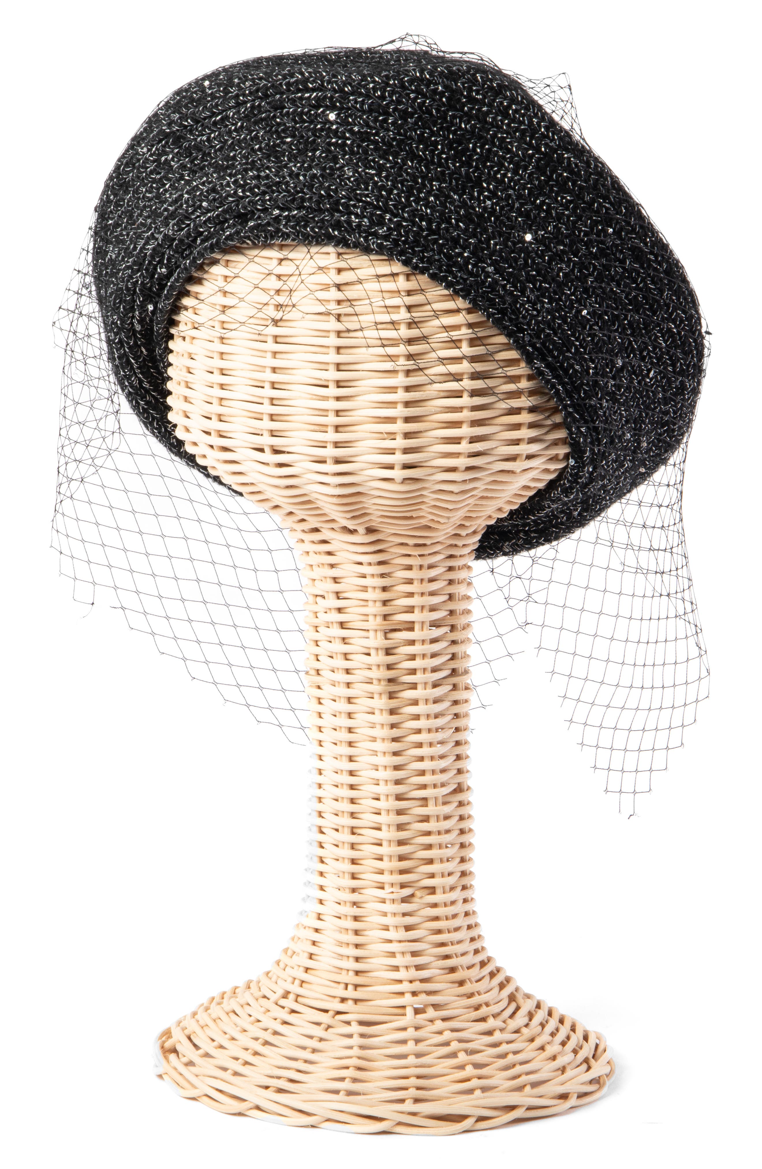 San Diego Hat Fishnet Veil Beret