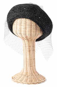 San Diego Hat Fishnet Veil Beret