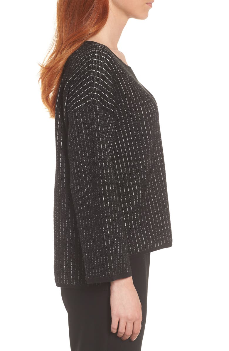 Eileen Fisher Jewel Neck Boxy Top, Alternate, color,