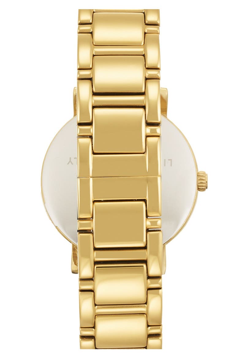 'gramercy' round bracelet watch, 34mm, Alternate, color, GOLD / BOUGAINVILLEA PINK